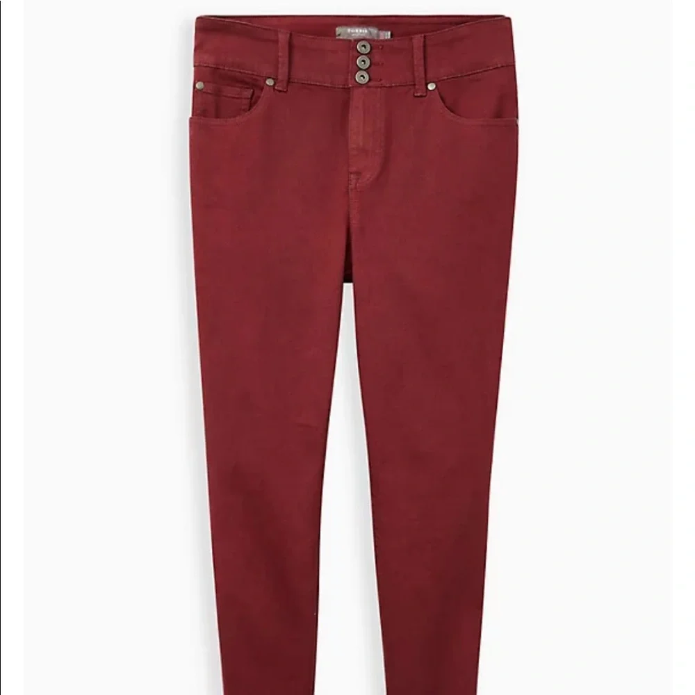 Super Soft Dark Red Jegging - Picture 1 of 6